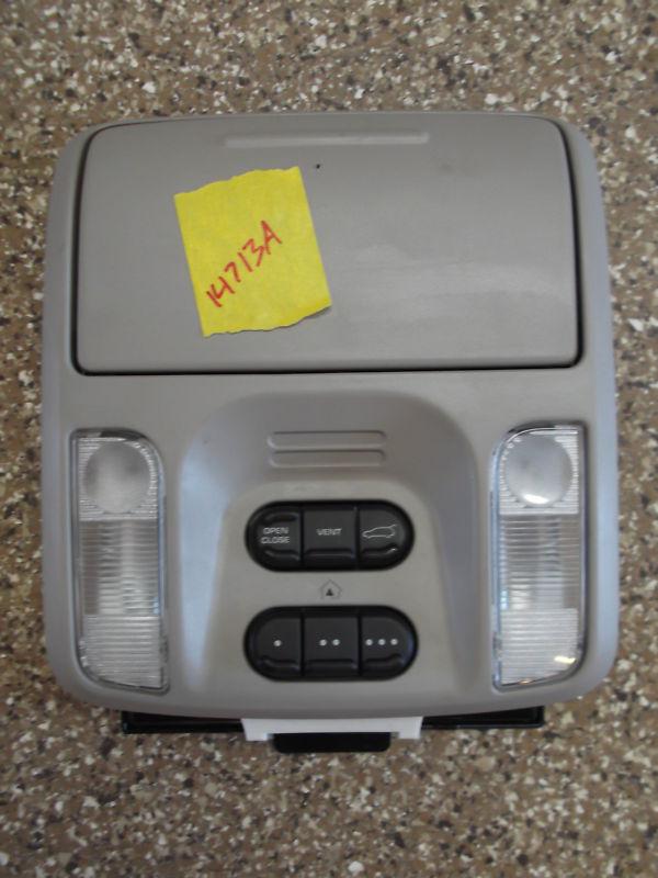 04 05 06 chrysler pacifica - overhead console w/ map lights / home link 