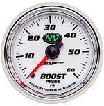 Autometer nv series-boost gauge 2-1/16 mechanical full sweep 60 psi 7305