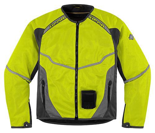 New icon anthem adult mesh jacket, mil-spec yellow, large/lg