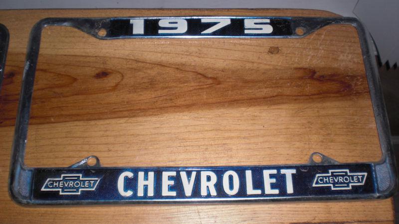 1975 chevy car truck chrome license plate frame