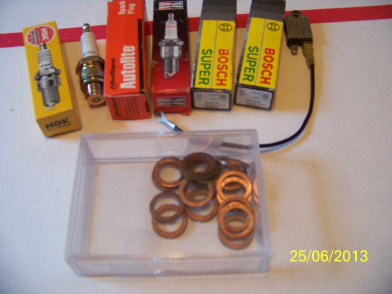 Ignition parts lot - briggs  - spark plugs  - indexing washers 