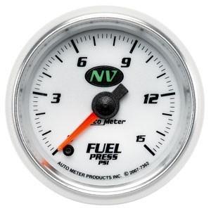 Autometer 2-1/16in. fuel press; 0-15 psi; fse; nv
