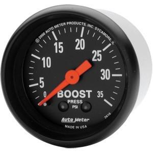 Autometer 2in. boost; 0-35 psi; mech z-series