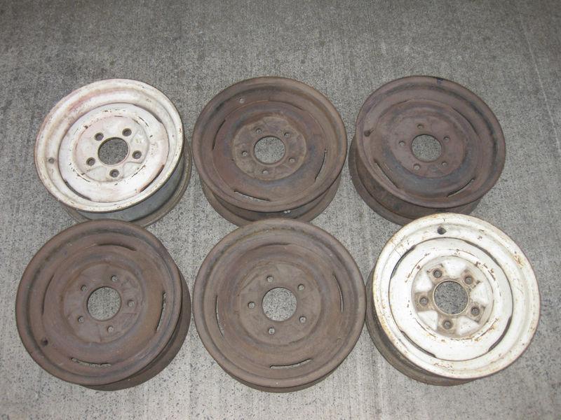 Ford steel rims wheels 15" for street rod, etc. original oem 40 46 47 48