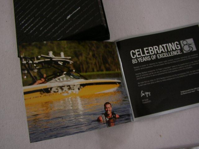 2010 nautique boats product line dvd- boat brouchure 