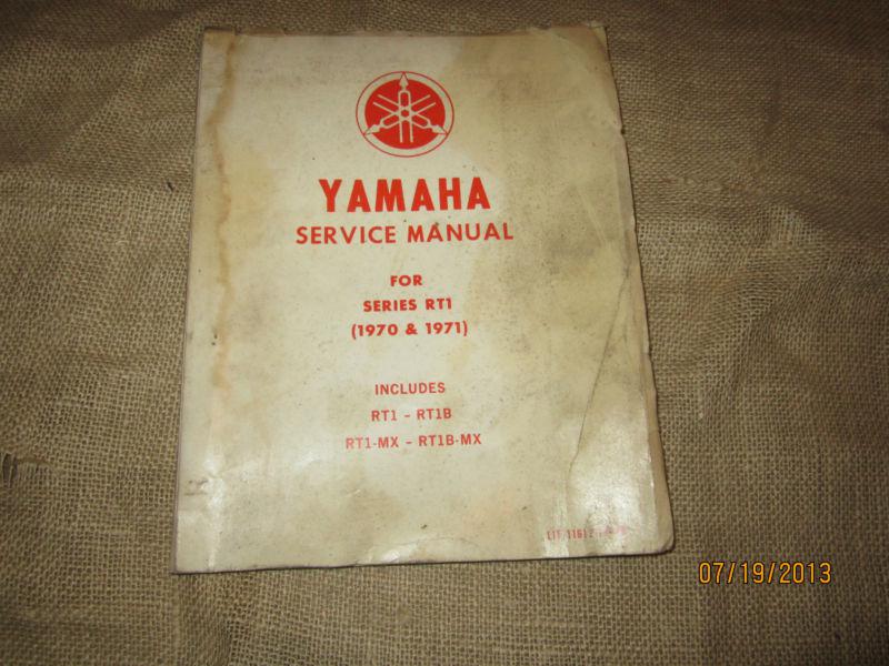Vintage 1971 72 yamaha rt rt1b-mx 360cc service manual enduro illistrated oem
