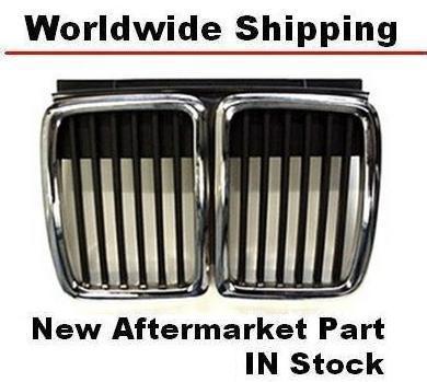 Bmw e30 (82-90) front center kidney grille chrome / black in stock