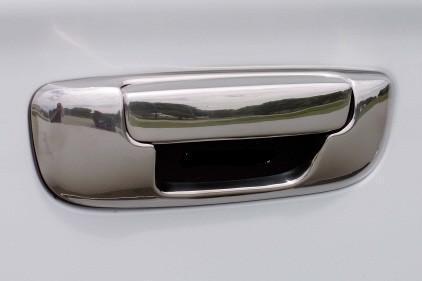 Dodge ram 02-08 chromed over stainless steel tailgate handle cover 