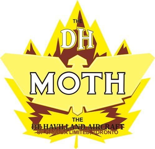  de havilland canada pus moth decal/sticker 11 3/8'' high x 10 1/8'' wide! 