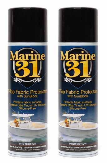 Qty of 2 - marine 31 t-top fabric protectant with sunblock for bimini sailboat
