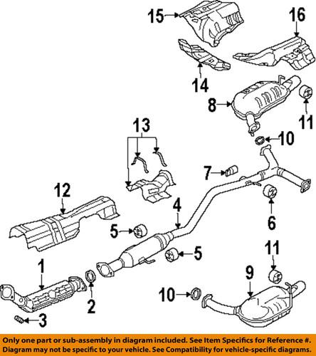 Mazda oem l39140300a exhaust pipe