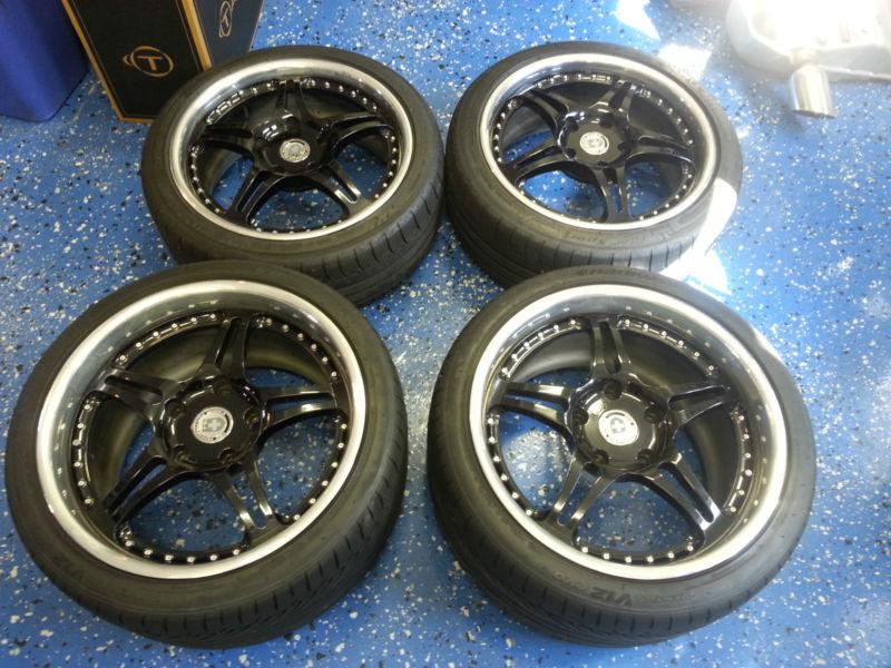 Hre 547r 18" wheels for porsche 911 - 18x8" f / 18x10.5" r - narrow body - black