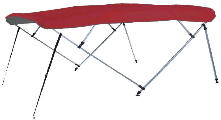 Carver bimini top frame only 4 bow - 9'l x 48"h x 91" to 96"w 50511