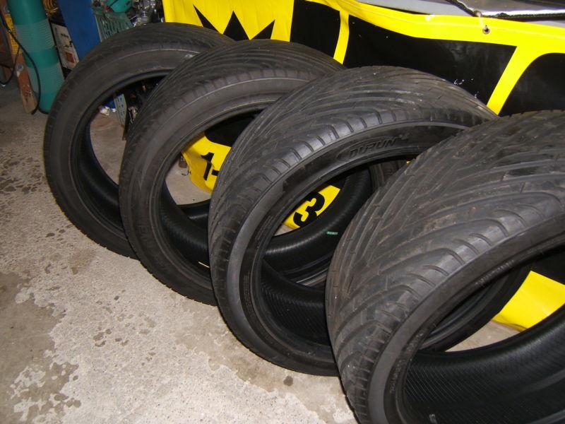 Set of (4) 22inch durun f-one tires with low mileage