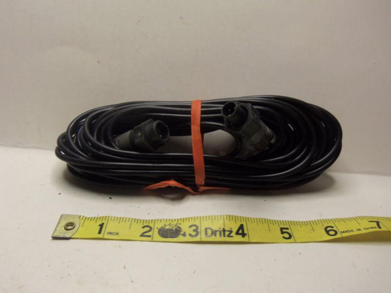 Marine boat fish depth finder 25 ' extension gray charcoal 4 pin sm twist cable 