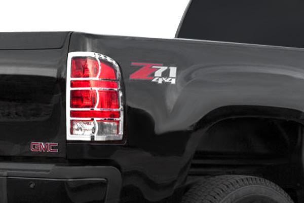 Ses trims ti-tl-141 gmc sierra taillight bezels covers chrome ring trim abs