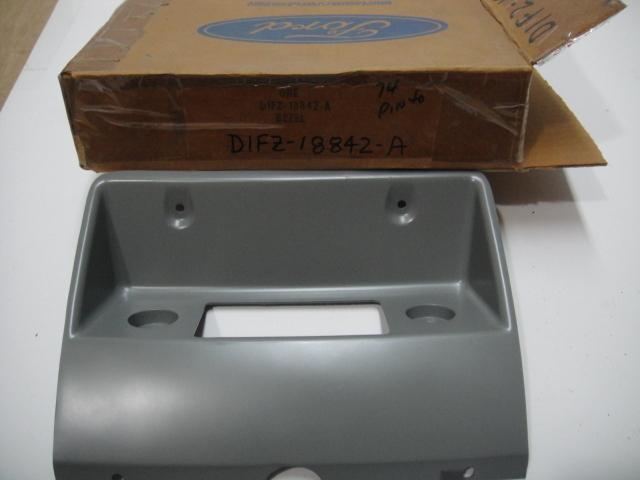 Nos 1971-72 ford pinto radio bezel control plate stereo install