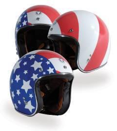 Torc route 66 american flag 3/4 helmet large