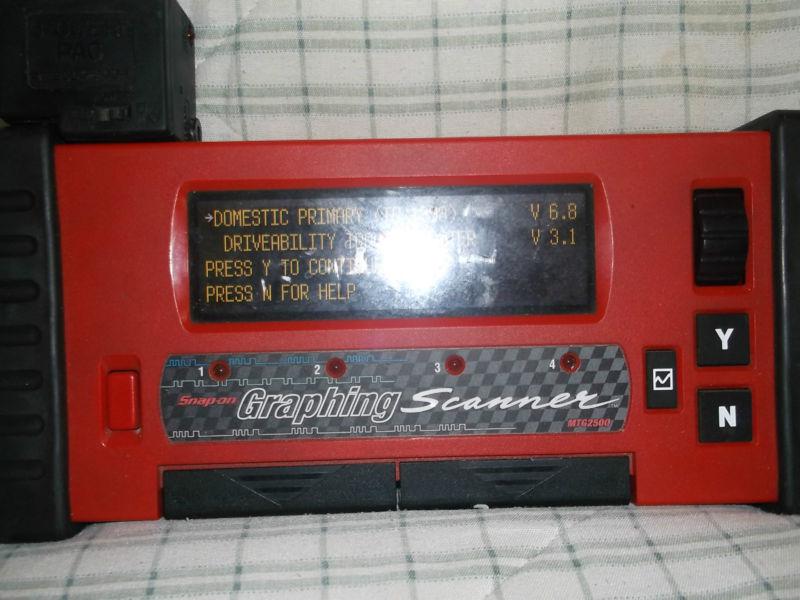 Snap-on mtg2500 color graphing scanner w/charger