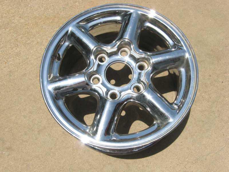 1999 2000 yukon denali or escalade factory chrome aluminum alloy wheel rim 16x7