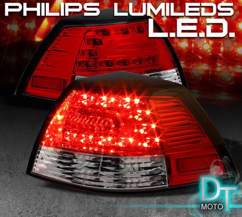 08-09 pontiac g8 philips-led perform red clear tail brake lights left+right