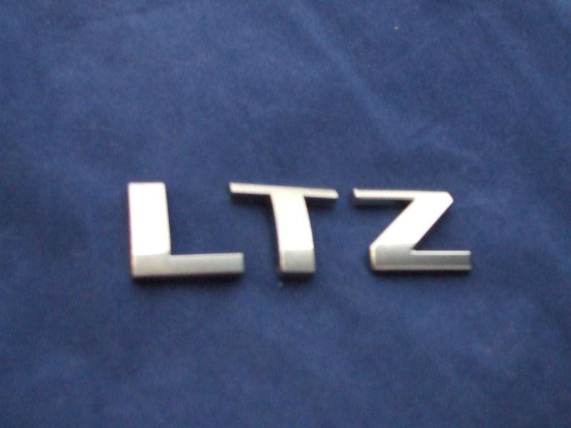 Chevy ltz chrome emblem 07-13 letters badge suburban tahoe silverado avalanche