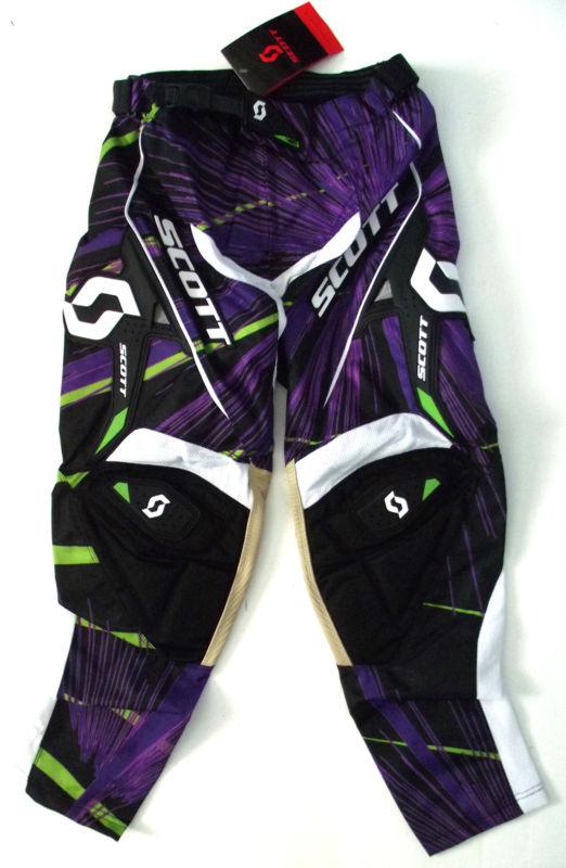 Scott  motocross mx atv racing pants size 32 new 450 combustion prp/blk