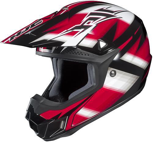 Hjc cl-x6 spectrum offroad/motocross adult helmet,mc-1/red/white/black,large/lg