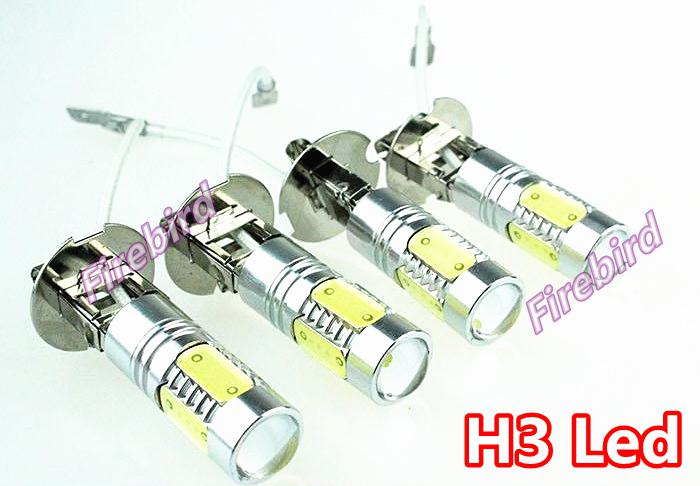 2 x h3 auto led fog lamps, 7.5w power white led bulb for new excelle car