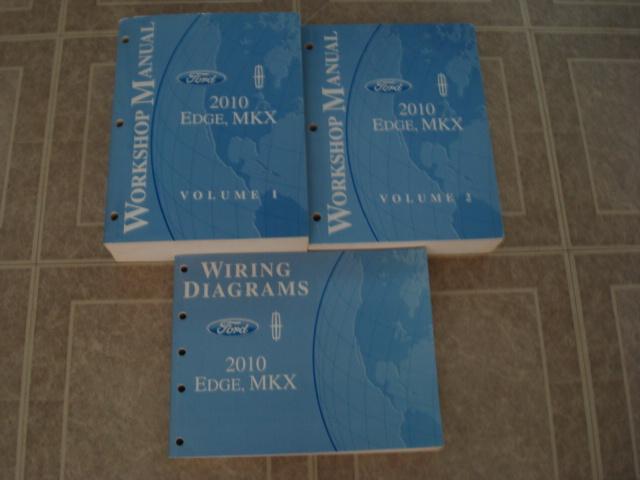 2010 ford edge/lincoln mkx factory service workshop shop repair manual book set