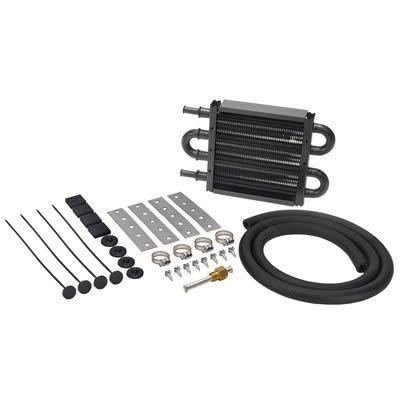 Derale power steering cooler kit 13212 5" x 8.125" 11/32" inlet/outlet