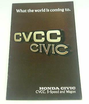 1976 76 honda civic brochure 5spd cvcc wagon