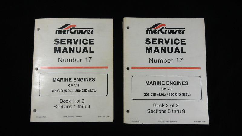 Original mercruiser service manual for 5.0l (305) and 5.7l (350) engines