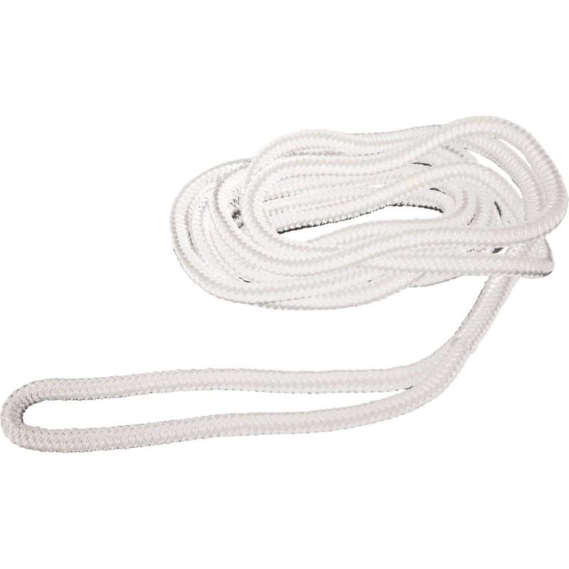 Attwood 117535-1 double braided nylon bulk rope dock line .5" x 600' white