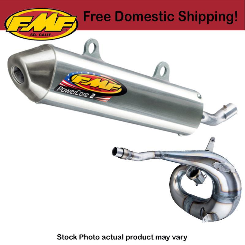 Fmf full exhaust system powercore 2 & factory fatty pipe 2002-2013 kawasaki kx85