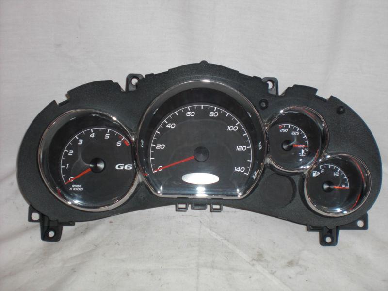 2006 pontiac g6 speedometer cluster