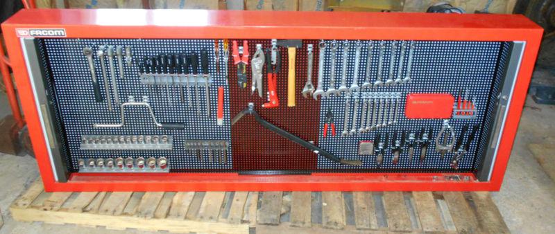 Nice! facom wall mount tool cabinet loaded with new facom tools - made in france