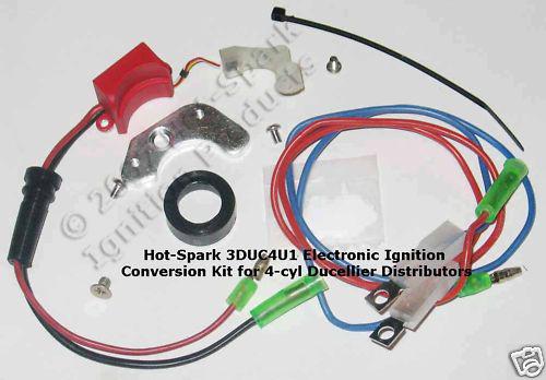 Electronic ignition conversion kit for 4-cyl ducellier citroen, peugeot, renault