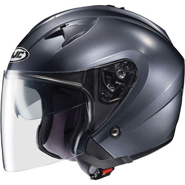 Anthracite l hjc is-33 metallic open face helmet