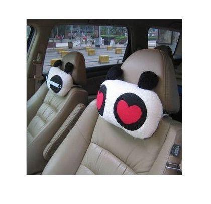 Super funny panda 2 models neck head rest cushion pillow for auto car seat 1 pc