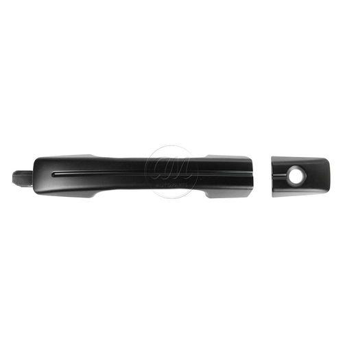 Door handle front outer smooth black ptm driver side left lh for 04-08 acura tl