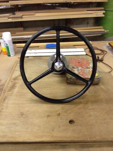 Vintage boat steering wheel by sheller