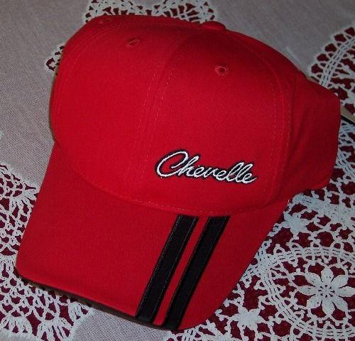 Brand new 100% brushed cotton chevrolet chevy chevelle bright red hat/cap!!