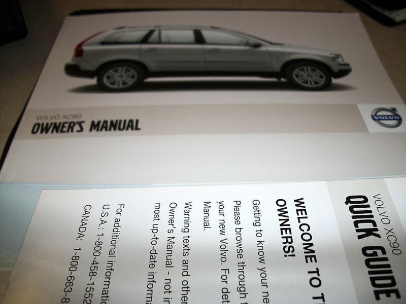 2008 volvo xc90 owners manual with free priority shipping
