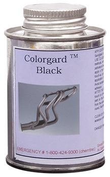 Colorgard black ceramic exhaust header coating