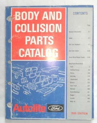 1966 - 1969 ford lincoln mercury body and collision parts catalog all models