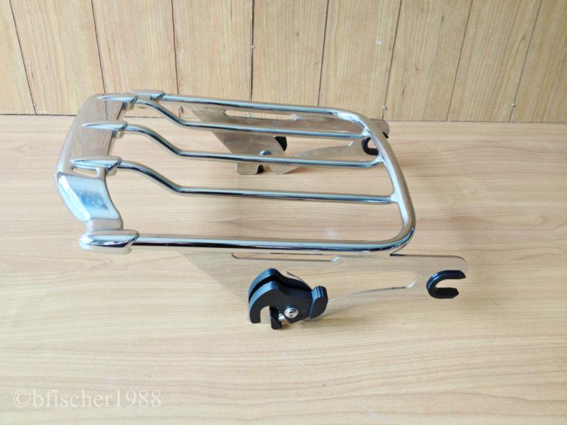 Detachable air wing two up luggage rack harley hd electra glide flht 2009-2013