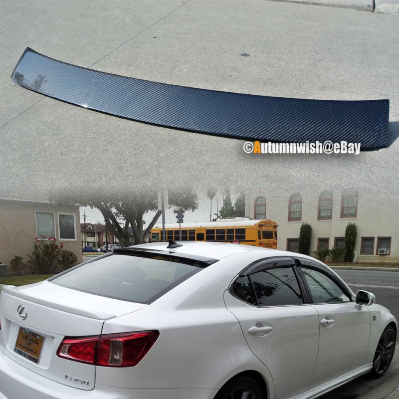 06 07 08 09 10 11 13 lexus vip real carbon fiber rear window roof wing spoiler