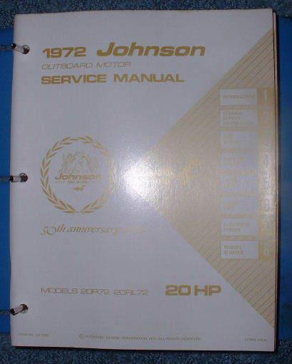 *1972 johnson 20hp service manual (super nice)