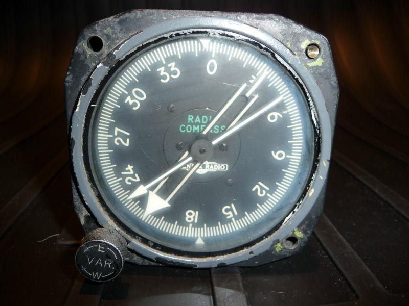 Aircraft airplane instrument radio compass indicator by bendix 